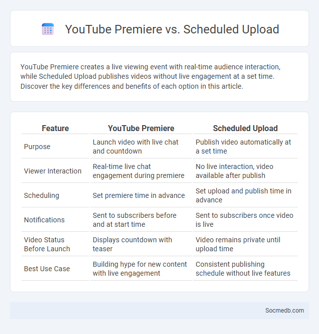 YouTube Premiere vs. Scheduled Upload - What is The Difference?