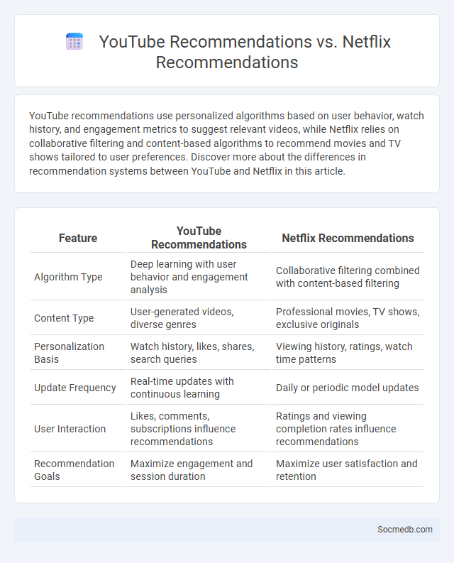 YouTube Recommendations vs. Netflix Recommendations - What is The Difference?