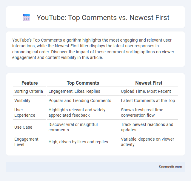 YouTube: Top Comments vs. Newest First - What is The Difference?